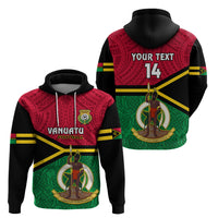 Custom Vanuatu Football Hoodie Vanuatuan Coat of Arm Polynesian Flag Style LT14 - Polynesian Pride