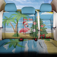 Flamingo Hawaii Summer Christmas Personalized Back Car Seat Cover Mele Kalikimaka Beachy Vibes