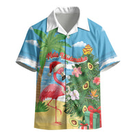 Flamingo Hawaii Summer Christmas Personalized Kid Hawaiian Shirt Mele Kalikimaka Beachy Vibes LT14 - Polynesian Pride