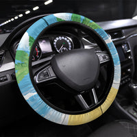 Flamingo Hawaii Summer Christmas Steering Wheel Cover Mele Kalikimaka Beachy Vibes