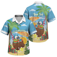 Chilling Parrot Hawaii Summer Christmas Personalized Family Matching Summer Maxi Dress and Hawaiian Shirt It's 5 O'Clock Somewhere Beachy Vibes LT14 Son's Shirt Blue - Polynesian Pride