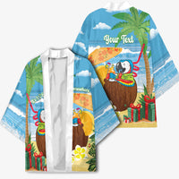 Chilling Parrot Hawaii Summer Christmas Personalized Kimono It's 5 O'Clock Somewhere Beachy Vibes