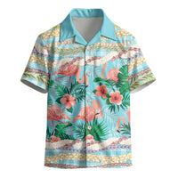 Flamingo Hawaii Summer Kid Hawaiian Shirt Hawaiian Lei Pakala Motifs Tropical Style LT14 - Polynesian Pride