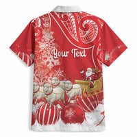 New Zealand Christmas In July Personalised Hawaiian Shirt Funny Santa Sheep Meri Kirihimete Red LT14 - Polynesian Pride