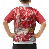 New Zealand Christmas In July Personalised Hawaiian Shirt Funny Santa Sheep Meri Kirihimete Red LT14 - Polynesian Pride