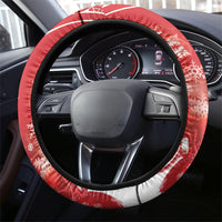 New Zealand Christmas In July Steering Wheel Cover Funny Santa Sheep Meri Kirihimete Red