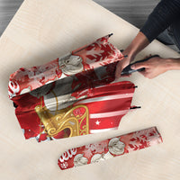 New Zealand Christmas In July Umbrella Funny Santa Sheep Meri Kirihimete Red
