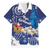 New Zealand Christmas In July Personalised Family Matching Mermaid Dress and Hawaiian Shirt Funny Santa Sheep Meri Kirihimete Blue