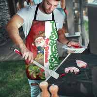Meri Kirihimete New Zealand Apron Cute Santa NZ Animals and Pohutukawa
