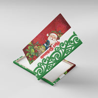 Meri Kirihimete New Zealand Canvas Wall Art Cute Santa NZ Animals and Pohutukawa