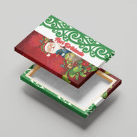 Meri Kirihimete New Zealand Canvas Wall Art Cute Santa NZ Animals and Pohutukawa
