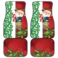 Meri Kirihimete New Zealand Personalised Car Mats Cute Santa NZ Animals and Pohutukawa