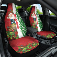 Meri Kirihimete New Zealand Car Seat Cover Cute Santa NZ Animals and Pohutukawa
