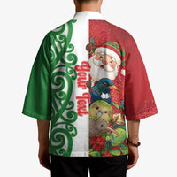 Meri Kirihimete New Zealand Personalised Kimono Cute Santa NZ Animals and Pohutukawa
