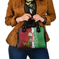 Meri Kirihimete New Zealand Shoulder Handbag Cute Santa NZ Animals and Pohutukawa