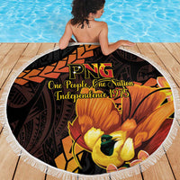 Papua New Guinea Independence Day Beach Blanket 50th Anniversary Papua Niu Gini Bird Of Paradise LT14