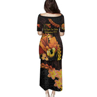 Papua New Guinea Independence Day Family Matching Puletasi and Hawaiian Shirt 50th Anniversary Papua Niu Gini Bird Of Paradise LT14