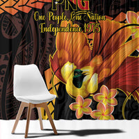 Papua New Guinea Independence Day Window Curtain 50th Anniversary Papua Niu Gini Bird Of Paradise LT14