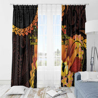 Papua New Guinea Independence Day Window Curtain 50th Anniversary Papua Niu Gini Bird Of Paradise LT14
