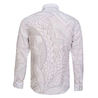 Samoa White Sunday Family Matching Long Sleeve Bodycon Dress and Hawaiian Shirt Lotu Tamaiti Siapo With Teuila