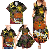 Papua New Guinea 50th Independence Anniversary Family Matching Summer Maxi Dress and Hawaiian Shirt Independen Stet bilong Papua Niu Gini LT14