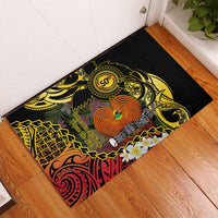 Papua New Guinea 50th Independence Anniversary Rubber Doormat Independen Stet bilong Papua Niu Gini LT14