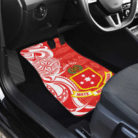 Personalised Kolisi Tonga Car Mats Mate Maa Tonga Ngatu Pattern - Polynesian Pride