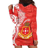 Personalised Kolisi Tonga Hoodie Dress Mate Maa Tonga Ngatu Pattern - Polynesian Pride