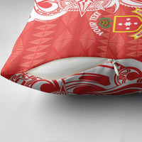 Personalised Kolisi Tonga Pillow Cover Mate Maa Tonga Ngatu Pattern - Polynesian Pride