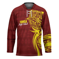 Personalised Tonga High School Hockey Jersey THS Tongan Ngatu Pattern - Polynesian Pride