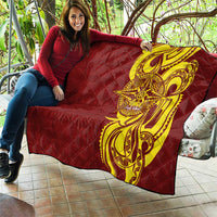 Personalised Tonga High School Quilt THS Tongan Ngatu Pattern - Polynesian Pride