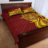 Personalised Tonga High School Quilt Bed Set THS Tongan Ngatu Pattern - Polynesian Pride