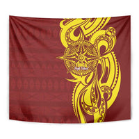 Personalised Tonga High School Tapestry THS Tongan Ngatu Pattern - Polynesian Pride