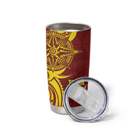 Personalised Tonga High School Tumbler Cup THS Tongan Ngatu Pattern - Polynesian Pride