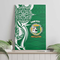 Personalised Liahona - Saineha High School Canvas Wall Art Tongan Ngatu Pattern - Polynesian Pride