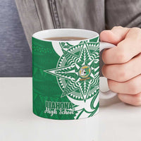 Personalised Liahona - Saineha High School Ceramic Mug Tongan Ngatu Pattern - Polynesian Pride