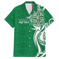 Personalised Liahona - Saineha High School Family Matching Tank Maxi Dress and Hawaiian Shirt Tongan Ngatu Pattern - Polynesian Pride
