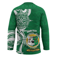 Personalised Liahona - Saineha High School Hockey Jersey Tongan Ngatu Pattern - Polynesian Pride