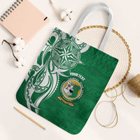 Personalised Liahona - Saineha High School Tote Bag Tongan Ngatu Pattern - Polynesian Pride