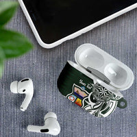 Personalised Tonga Takuilau College AirPods Case Est 1975 Tongan Ngatu Pattern - Polynesian Pride