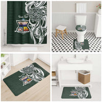 Personalised Tonga Takuilau College Bathroom Set Est 1975 Tongan Ngatu Pattern - Polynesian Pride