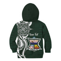 Personalised Tonga Takuilau College Kid Hoodie Est 1975 Tongan Ngatu Pattern - Polynesian Pride