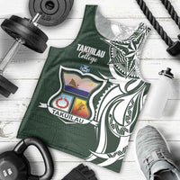 Personalised Tonga Takuilau College Men Tank Top Est 1975 Tongan Ngatu Pattern - Polynesian Pride