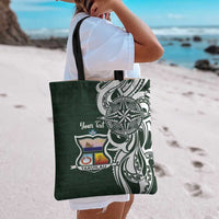 Personalised Tonga Takuilau College Tote Bag Est 1975 Tongan Ngatu Pattern - Polynesian Pride