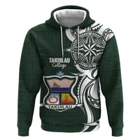 Personalised Tonga Takuilau College Zip Hoodie Est 1975 Tongan Ngatu Pattern - Polynesian Pride