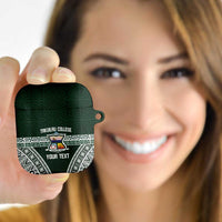 Personalised Tonga Takuilau College AirPods Case 50th Anniversary Ngatu Kupesi - Polynesian Pride