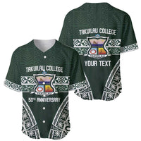 Personalised Tonga Takuilau College Baseball Jersey 50th Anniversary Ngatu Kupesi - Polynesian Pride