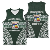 Personalised Tonga Takuilau College Basketball Jersey 50th Anniversary Ngatu Kupesi - Polynesian Pride