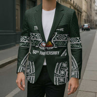 Personalised Tonga Takuilau College Blazer 50th Anniversary Ngatu Kupesi - Polynesian Pride