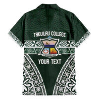 Personalised Tonga Takuilau College Family Matching Long Sleeve Bodycon Dress and Hawaiian Shirt 50th Anniversary Ngatu Kupesi - Polynesian Pride